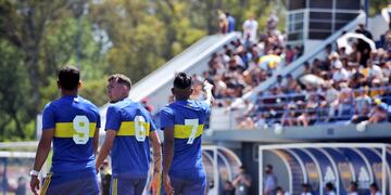 Sebastián Villa volvió a jugar en la Reserva de Boca.