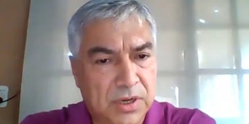 Lázaro Báez en el último juicio oral por videoconferencia. - Gentileza / Captura de video