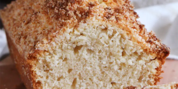 La receta de budín de coco sin harina.