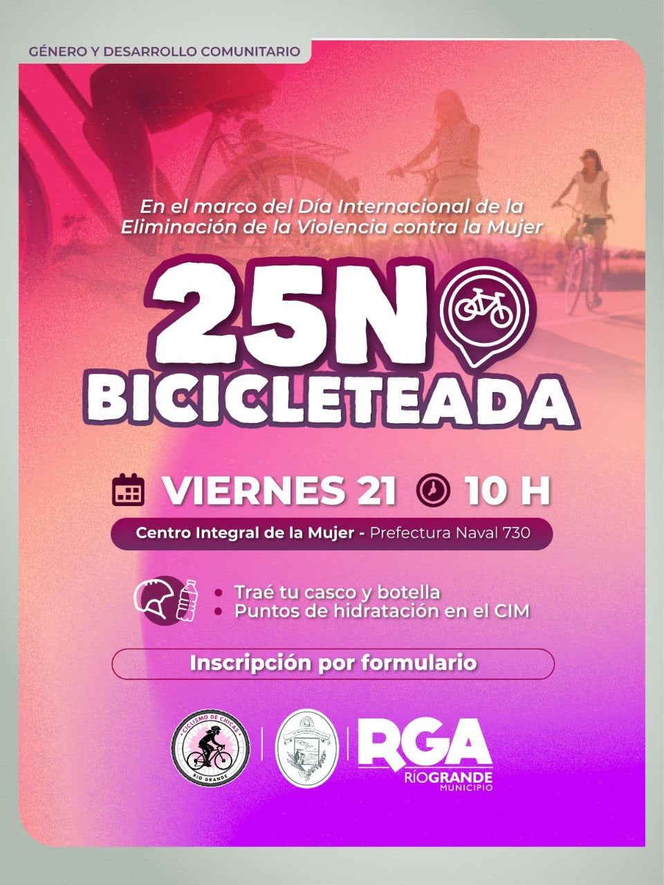 25N Bicicleteada en Río Grande