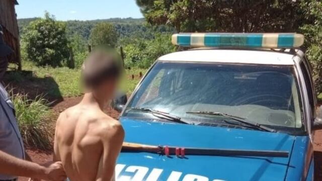 El joven tenía la escopeta cargada con dos proyectiles.