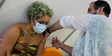 Uso de barbijos en Brasil.
