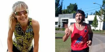 Sandra Aira y Romano Maza, ganadores de los 21 K de Rafaela en su edición 2020