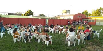 Simulacro de vacunación en Azul