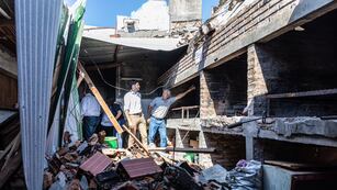 Pullaro recorrió las zonas afectadas por las tormentas en los departamentos Castellanos y San Cristóbal