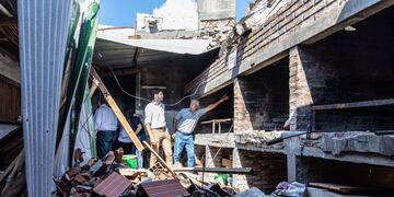 Pullaro recorrió las zonas afectadas por las tormentas en los departamentos Castellanos y San Cristóbal