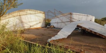 Destrozos en San Francisco del Chañar, en Córdoba, tras el temporal.