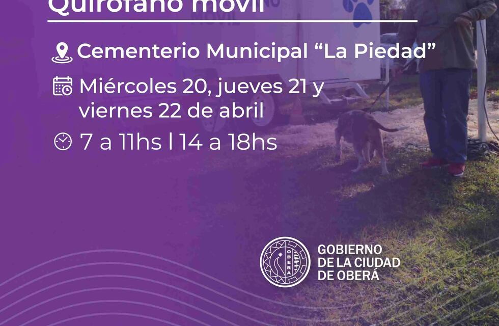 El Quirófano Móvil se halla presente en Oberá