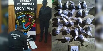 Bonpland: desarticulan kiosco narco. Policía de Misiones