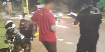 Accidente vial en Oberá dejó un saldo de una menor herida.