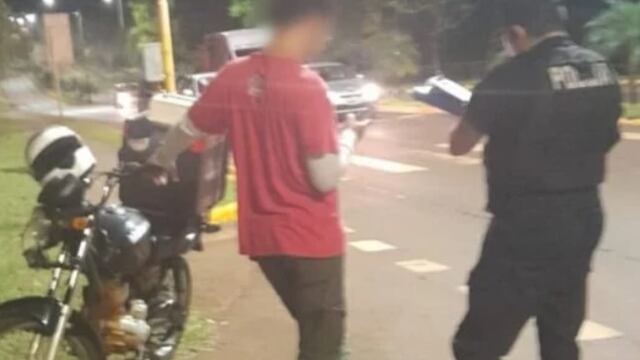 Accidente vial en Oberá dejó un saldo de una menor herida.