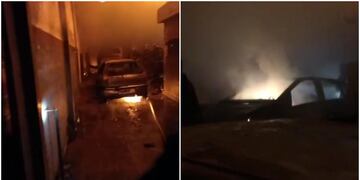 El incendio se desató en horas de la noche en barrio Rivadavia.