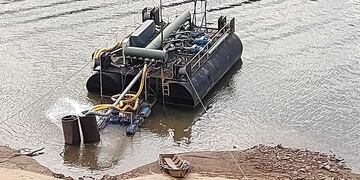 Por una nueva bajante del río, peligra el abastecimiento de agua en Puerto Iguazú