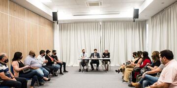 Las paritarias se desarrollaron ayer.