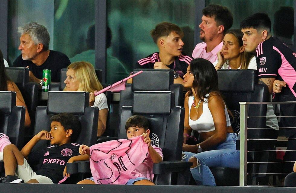 Nace una cábala: Antonela Roccuzzo apoyó a Inter Miami en familia