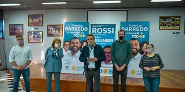 Agustín Rossi, junto a Leandro Busatto, Patricia Mounier, Francisco Barredo y Sara Gentilini