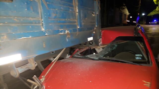 Posadas: un hombre manejaba con 2,4 de alcohol en sangre y chocó un camión