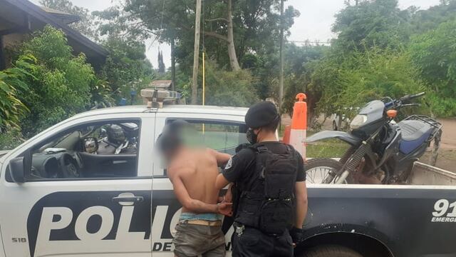 Eldorado: detenido por intentar robar motocicleta a una joven