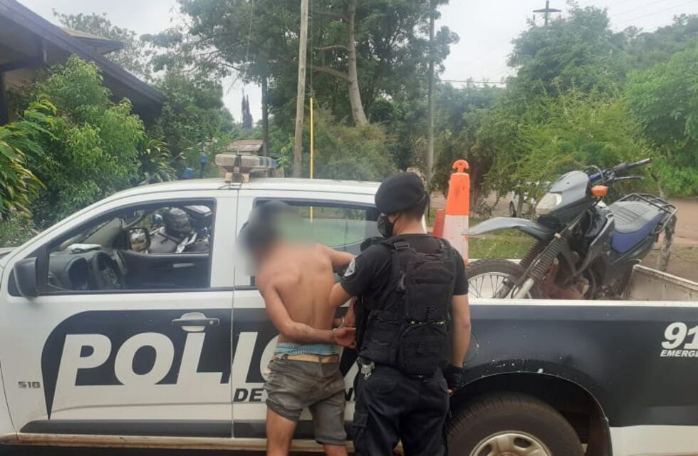 Eldorado: detenido por intentar robar una motocicleta a una joven