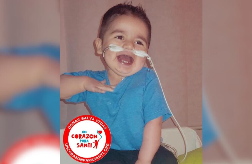 Santi, el pequeño sanjuanino que recibió un corazón está mejorando y esperan que no vuelva al quirófano