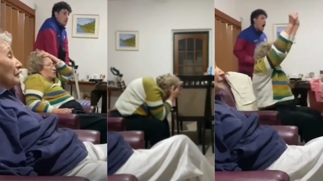 El emocionante festejo de una abuela cordobesa.