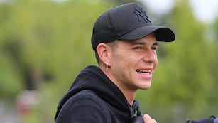 Bruno Zapelli sorprendió a todos en el entrenamiento de Belgrano.