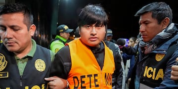 Tony Janzen Valverde Victoriano, alias "Pequeño J", detenido en Perú. (AP)