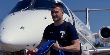 Francisco Pizzini levanta vuelo en Talleres. Anotó ante Aldosivi su segundo gol desde que llegó como refuerzo (Foto: Prensa Talleres).