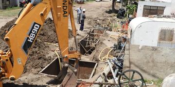 Obras en Coronel Rosales.