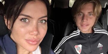 Wanda Nara y Valentino López. (Instagram Wanda Nara)