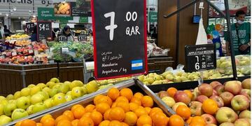 En Qatar se consiguen productos argentinos como frutas y carne. También Yerba mate.