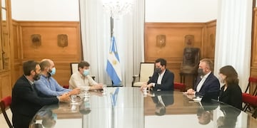 Reunión del gobernador con el Ministro del Interior.