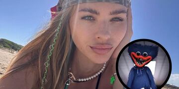 Alertaron a la China Suárez sobre el polémico muñeco que le regaló a Magnolia: quién es el Huggy Wuggy.