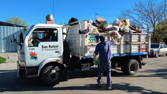 Detalles sobre la recolección de residuos en Semana Santa en San Rafael.