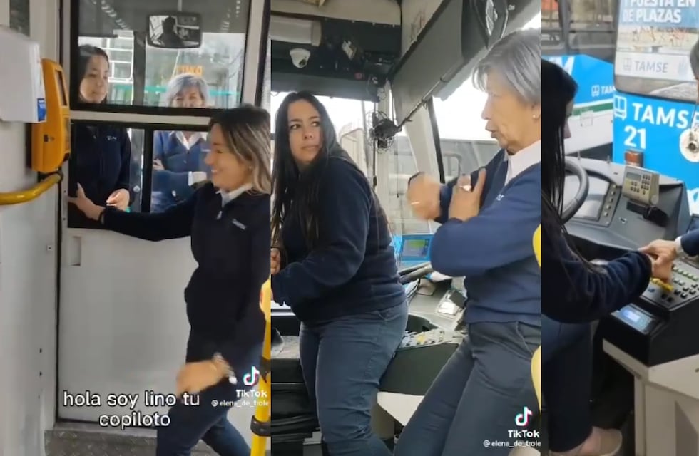 Video viral: la choferesa cordobesa de trolebús que “rompió TikTok” parodiando a Los Simpson