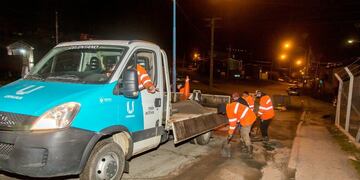 Camino a Le Martial: Finalizaron los trabajos de bacheo nocturno en la calle Aldo Motter