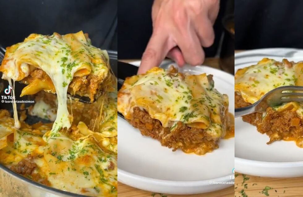 La receta viral para hacer lasaña exprés: con solo una sartén y en menos de una hora