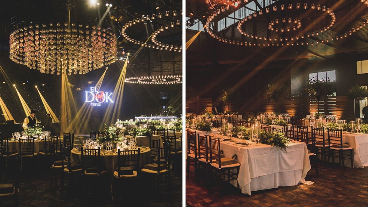 El Dok Haras cuenta con un espacio de salón con gran capacidad para una larga lista de invitados, pista para baile y set de DJ.