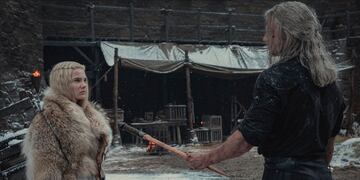 Cirilla y Geralt en "The Witcher"