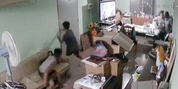 Como en muchos hogares, el pánico tomó protagonismo durante el fuerte sismo.