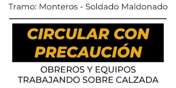 La Dirección Provincial de Vialidad avanza con maquinarias y equipos propios en el tramo Monteros–Los Sosa–Soldado Maldonado.