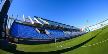 La extensión de la tribuna Cuellar Baja ya está lista en el estadio de Belgrano. Este lunes, habilitada al público (Prensa Belgrano).