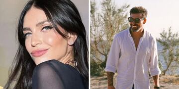 Pocho Lavezzi y una de las Nara, muy cerca en Ibiza.