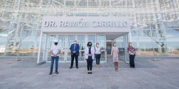 Carla Vizzotti visitó el nuevo Hospital Central “Dr. Ramón Carrillo” y  este viernes estará en la inauguración.