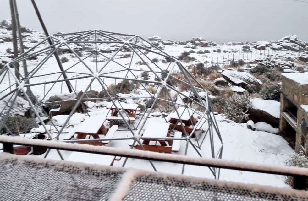 Una belleza, en fotos y videos: así fue la nevada en las Altas Cumbres