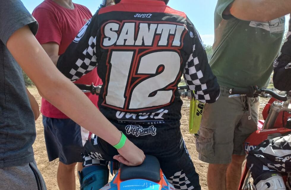 Santino Riba corrió la primera fecha del Cordobés de Motocross en Pilar