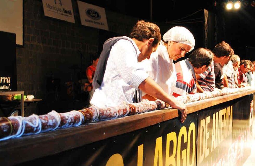 Cuánto mide el salame de Tandil más largo del mundo