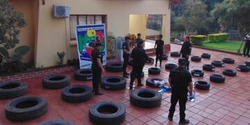 Incautan contrabando de neumáticos en Eldorado.