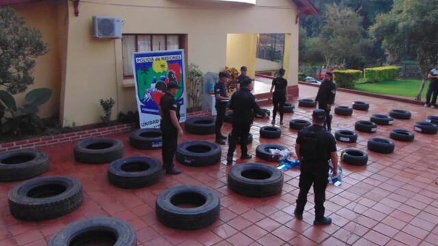 Incautan contrabando de neumáticos en Eldorado.