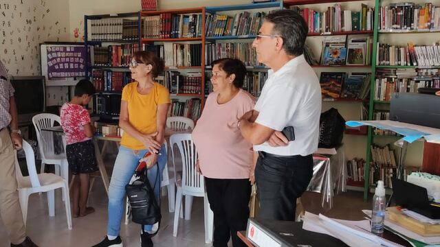 Tres Arroyos: Sánchez se reunió con representantes de la Biblioteca Junta Vecinal Villa Italia